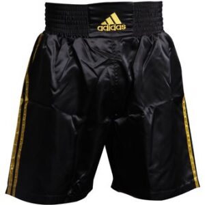 Pantaloneta de Boxeo Adidas  Negro/dorado